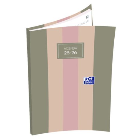 Agenda Escolar Semanal 12 Meses 2025-2026 Oxford Color Block A6