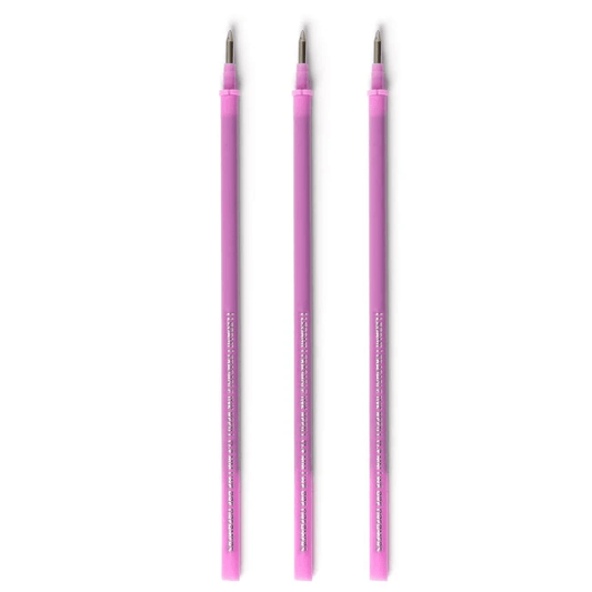 Conjunto de 3 recargas Purple para canetas apagáveis