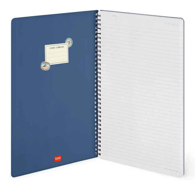 Caderno A4 Legami Espiral Maxi Travel Stickers