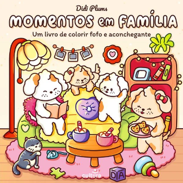 Livro colorir - Momentos em Família