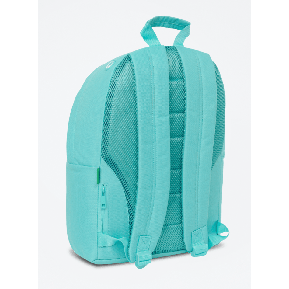 Mochila escolar Benetton Turquesa 41cm