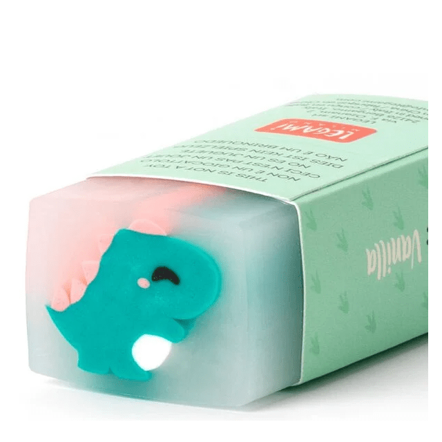 Borracha Dino com cheiro a baunilha - Papelaria Encantada