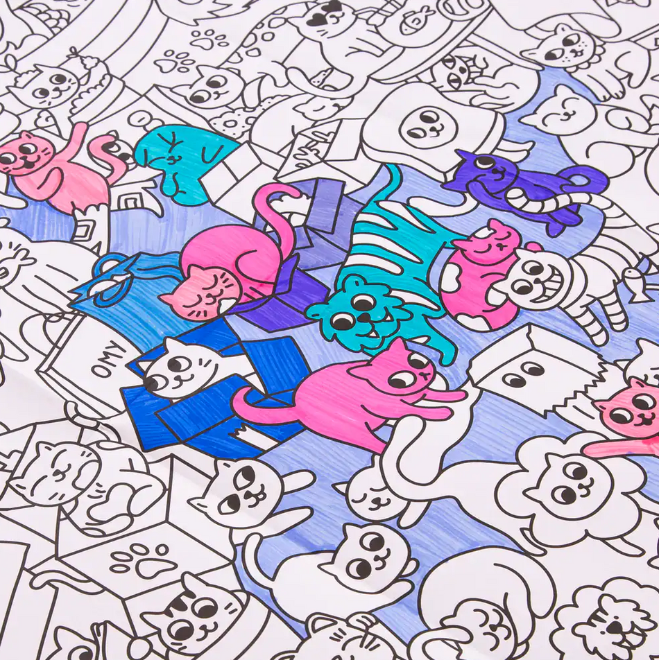 Omy Kitty - Poster gigante para colorir