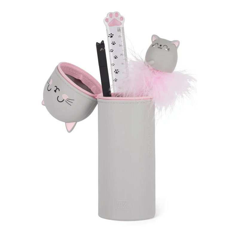 Estojo Kawaii Gato silicone Legami