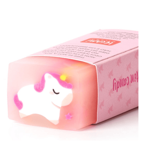 Borracha Unicórnio com cheiro a algodão doce - Papelaria Encantada