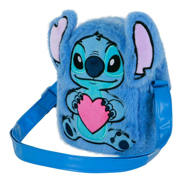 Bolsa tiracolo peluche coração do Stitch da Disney