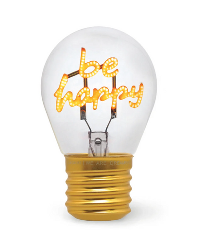 Candeeiro de mesa em forma de lâmpada Be happy Legami