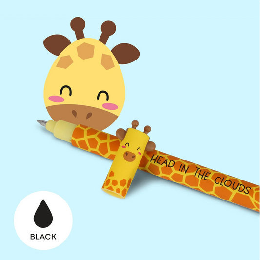 Caneta apagável Girafa - Papelaria Encantada