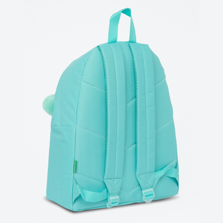 Mochila escolar Benetton turquesa 42CM
