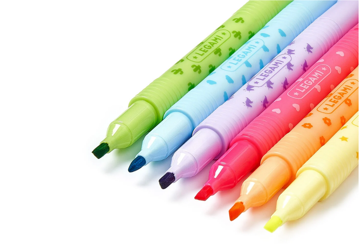 Conjunto de 6 sublinhadores apagáveis - Papelaria Encantada