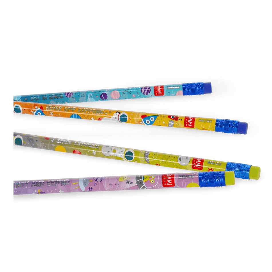 Conjunto de 4 Lapis HB com cheiro a baunilha