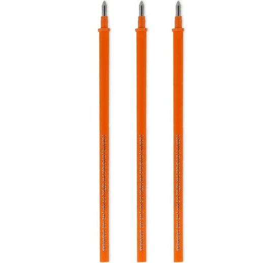 Conjunto de 3 recargas Laranja para canetas apagáveis