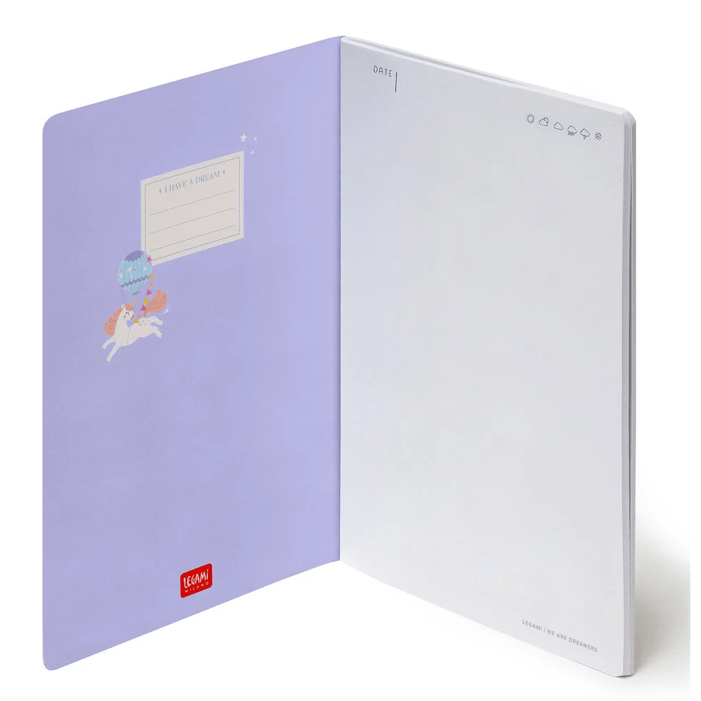 Caderno A5 Unicornio liso Legami