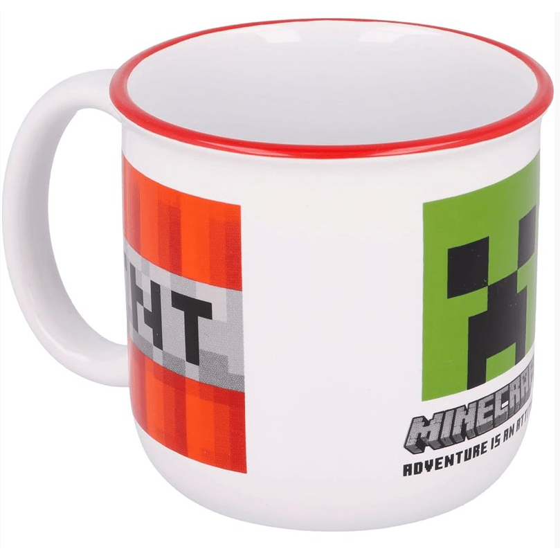 Caneca Minecraft Creeper + TNT 400ML