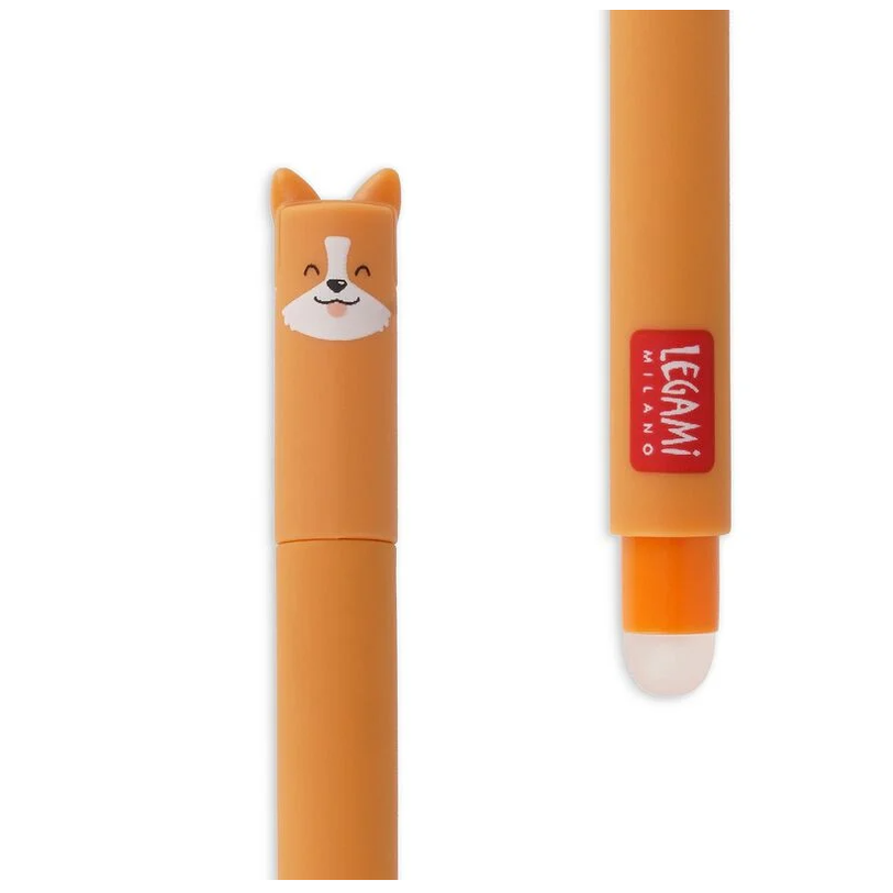 Caneta apagável Corgi - Papelaria Encantada