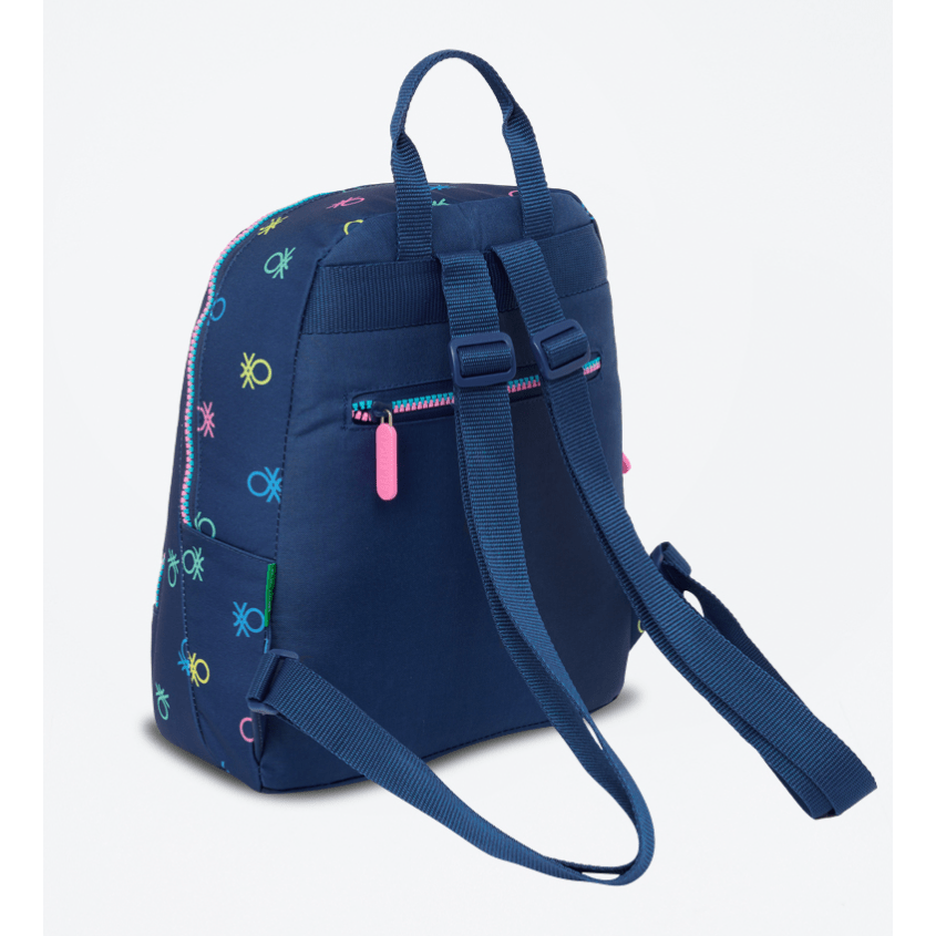 Mochila Pre-escolar Benetton 30cm Azul-marinho