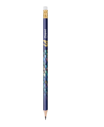 Lápis grafite MAPED Dragon HB nº 2 Azul