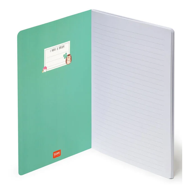 Caderno legami A5 Pautado - Hedgehog
