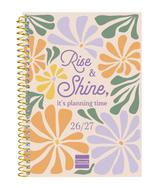 Agenda semanal espiral A6 Shine 129x150mm 26/27 16 meses Finocam