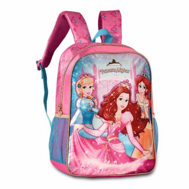 Mochila Escolar Princesas 40cm