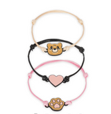 Conjunto de 3 pulseiras - Ursinho de pelúcia Legami