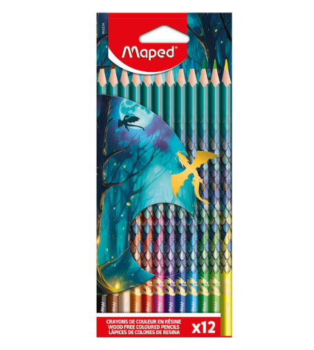 Lápis de cor MAPED Dragon 12 cores