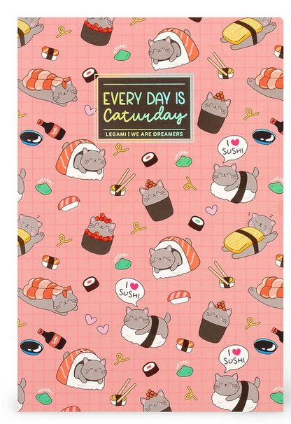 Caderno legami A5 - Sushi cat