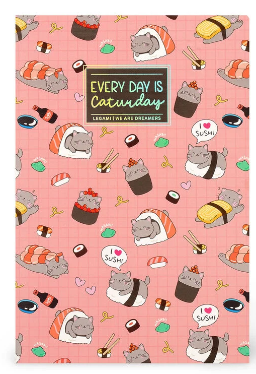 Caderno legami A5 - Sushi cat