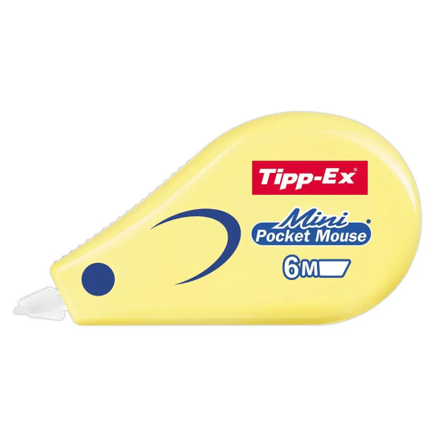 Corretor Tipp-ex Mini Pocket Mouse Amarelo Pastel 6 m x 5 mm