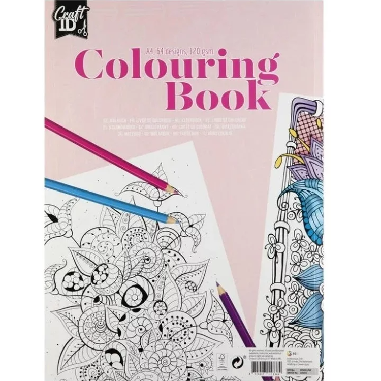 Livro de colorir 32 folhas A4 floral