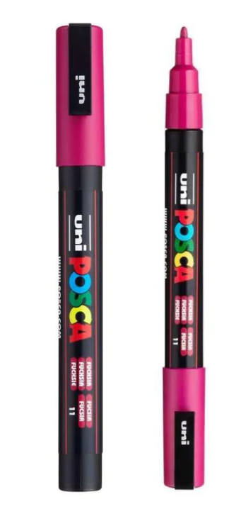 Marcador uni posca 3M Fuchsia 11