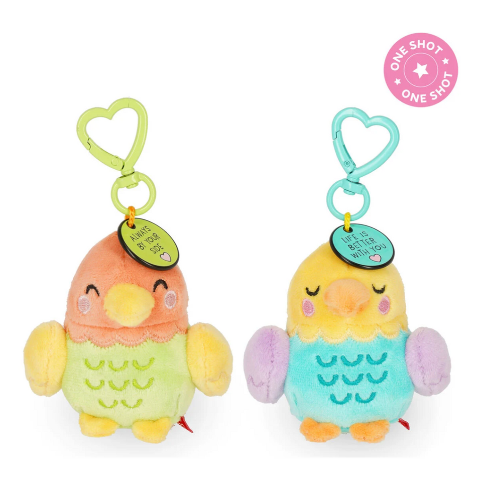 2 porta-chaves com um peluche - Super macio! - Pequeno - Legami