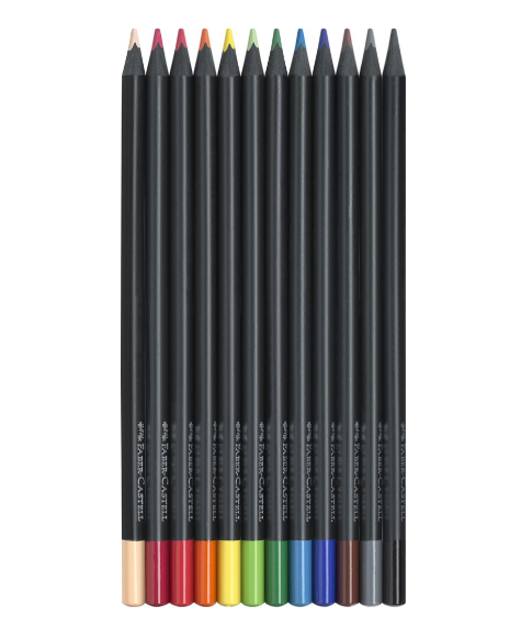 Lápis de Cor Faber-Castell Black Edition 12 Unidades