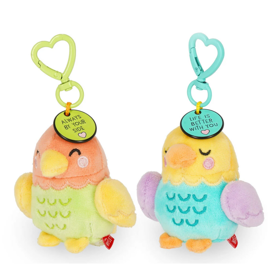 2 porta-chaves com um peluche - Super macio! - Pequeno - Legami