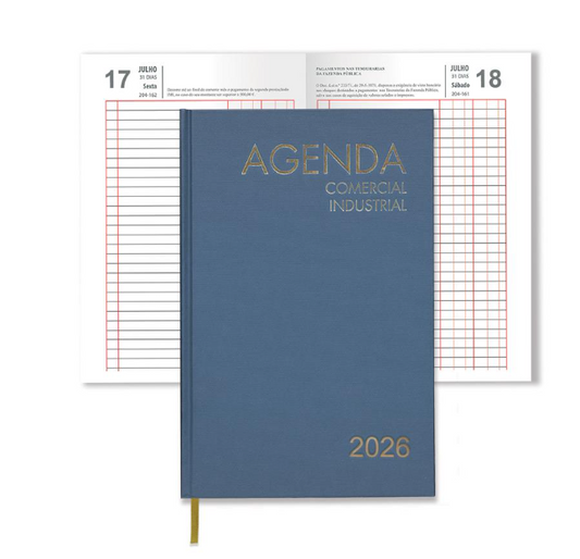 Agenda firmo 2026 comercial e industrial Azul
