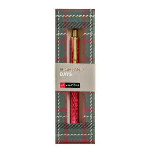 Esferográfica Miquelrius em Rafia Highland Days Vermelho