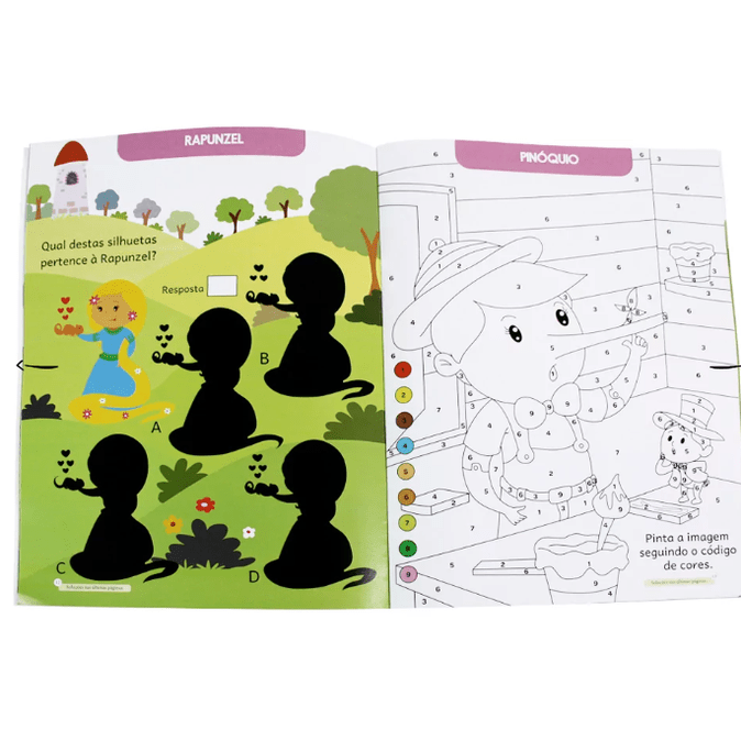 Livro para colorir - Brincar com os Contos – Exercícios