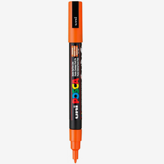 Marcador uni posca 3M Laranja 4