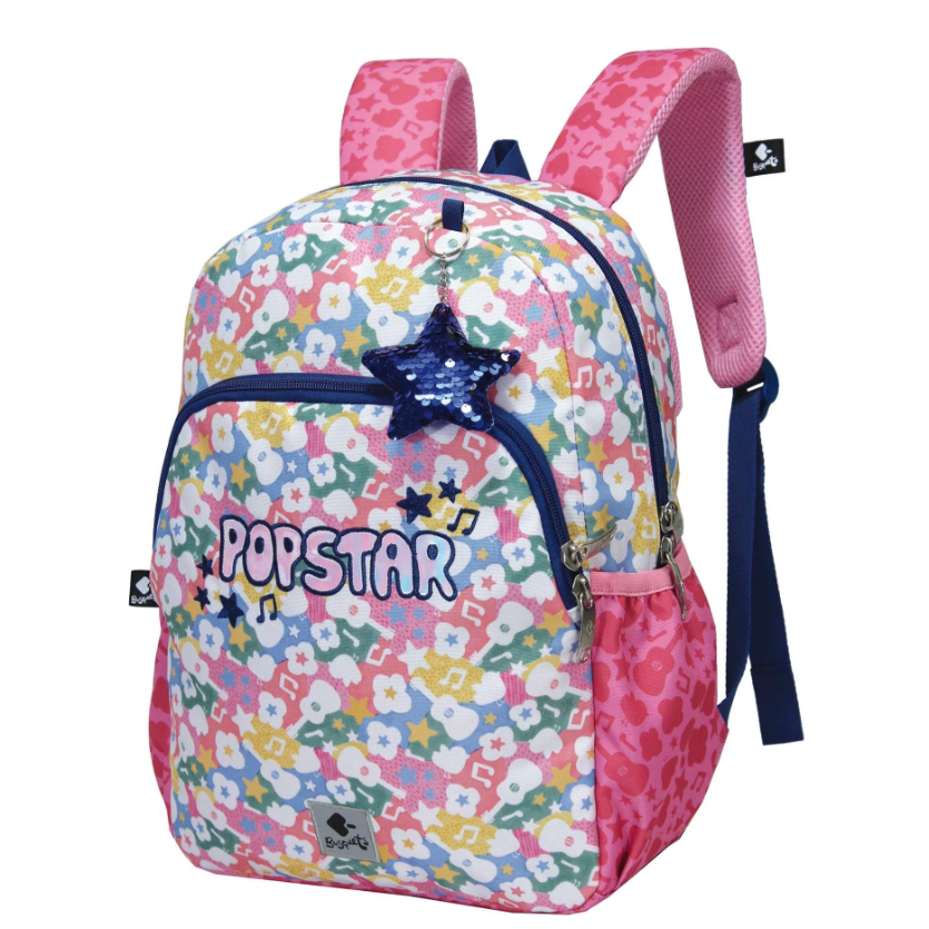 Conjunto Busquets Popstar - Mochila+Lancheira+Estojo