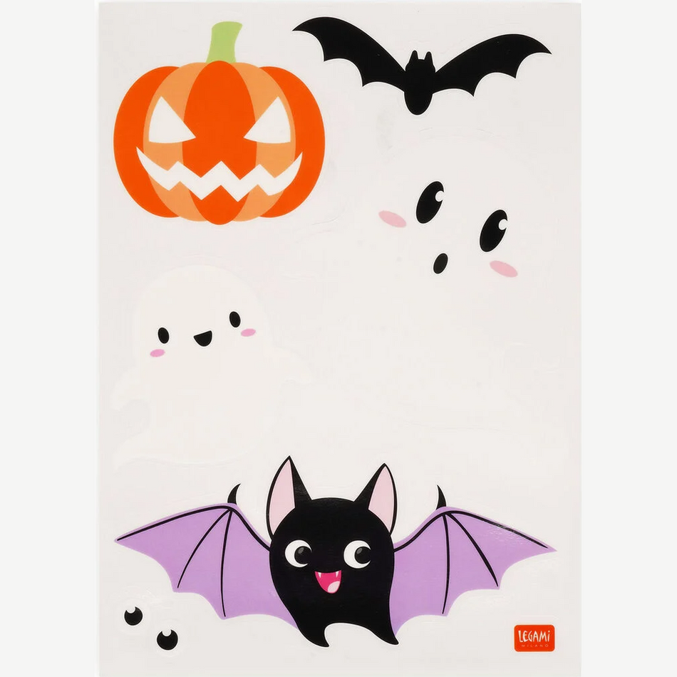 Conjunto de 35 autocolantes estáticos para janelas - Halloween