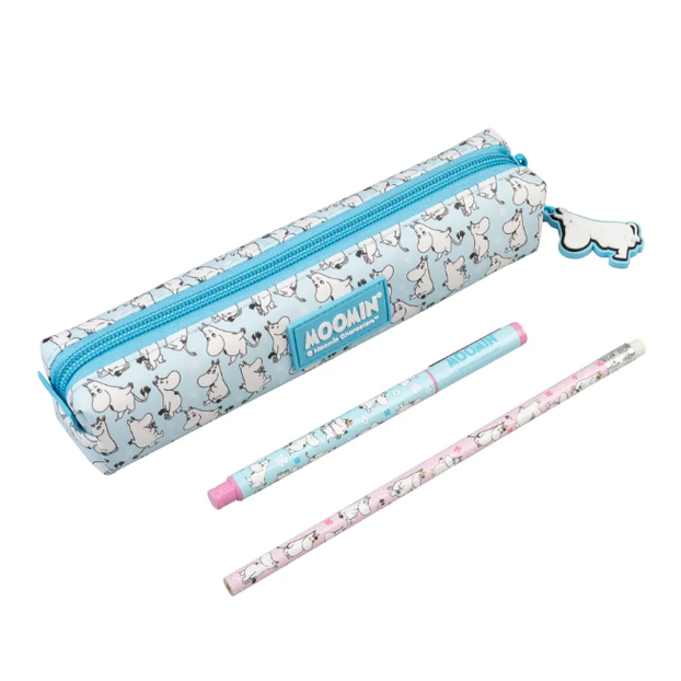 Pack estojo com caneta e lápis moomin