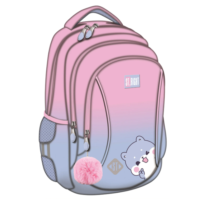 Mochila escolar 38cm Hamster Azul