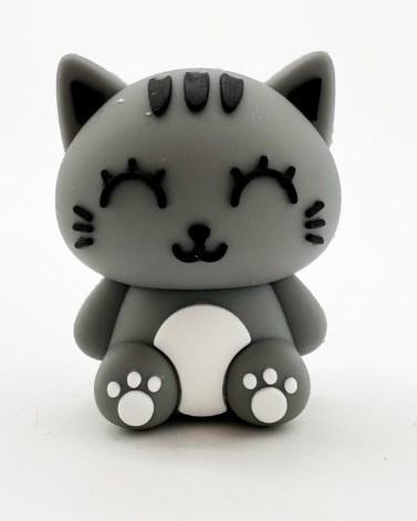 Borracha 3D itotal Gato Cinzento