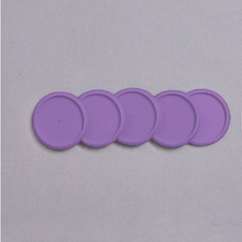 Discos e elástico G roxo do pampas para caderno inteligente