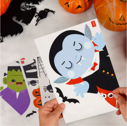 Conjunto de 35 autocolantes estáticos para janelas - Halloween