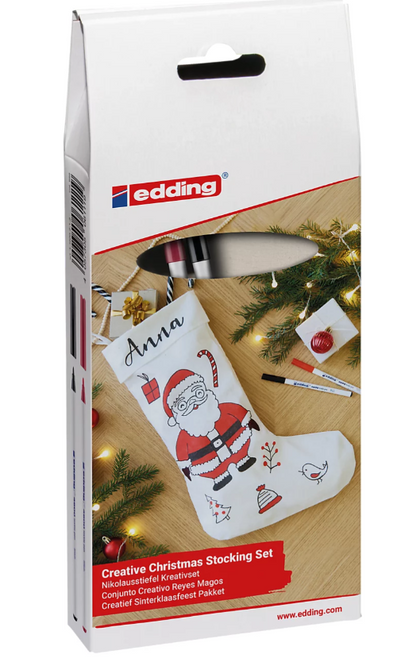 Conjunto Edding criativo de Natal