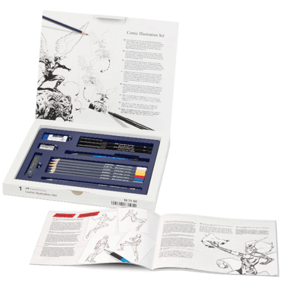 Conjunto de ilustrações em banda desenhada - Faber-Castell