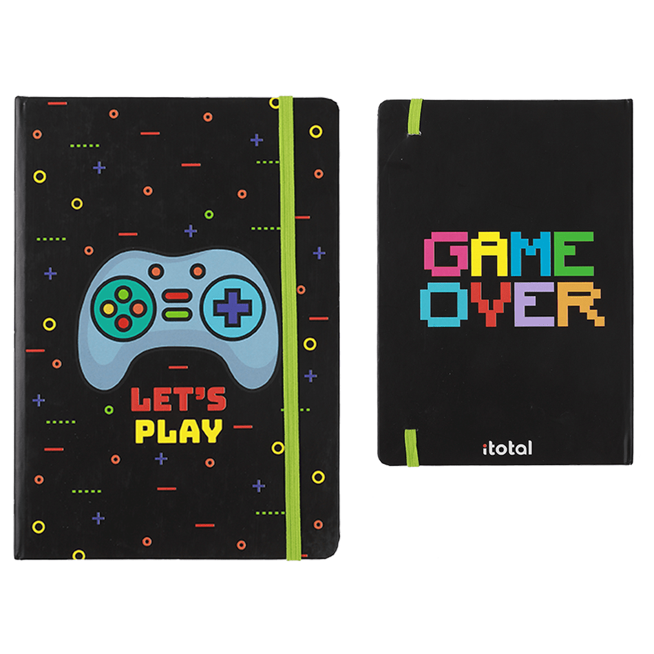Caderno c/elástico A5 liso Let's Play