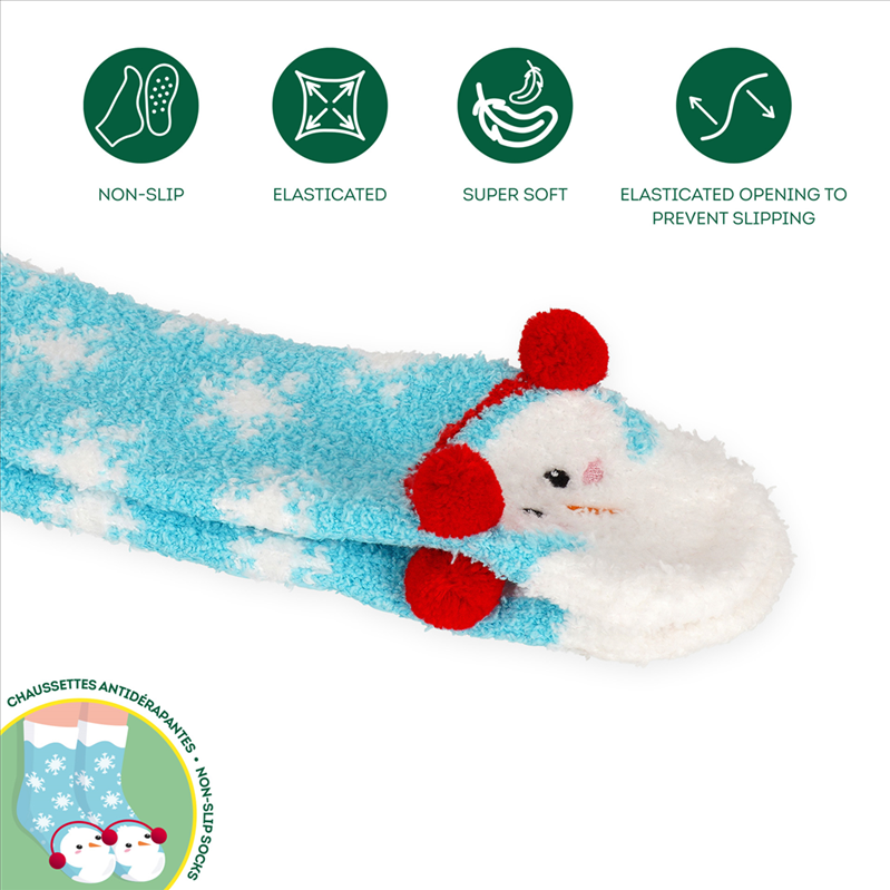 Meias antiderrapantes Legami Boneco de Neve criança