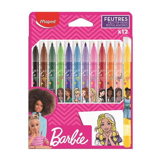 Marcador maped Barbie 12 cores